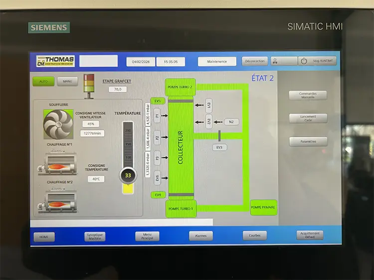 Interface de pilotage automatisé d'un skid industriel conçue par TCM